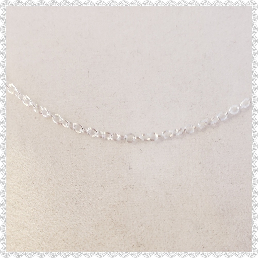 18" Sterling Silver Curb Chain - Picture 2 of 6